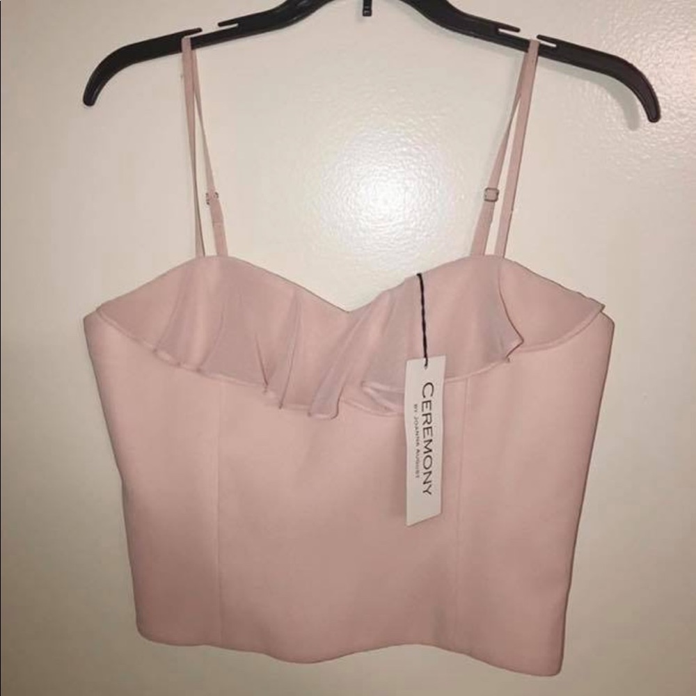 Ceremony by Joanna August Ruffle-Neck Formal Crop